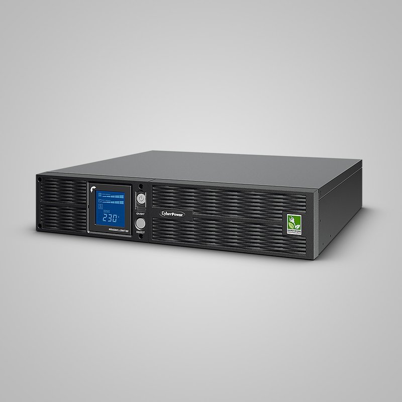 ИБП линейно-интерактивный CyberPower PR1500ELCDRT2U, 1500 ВА / 1350 Вт, Rack/Tower 2U