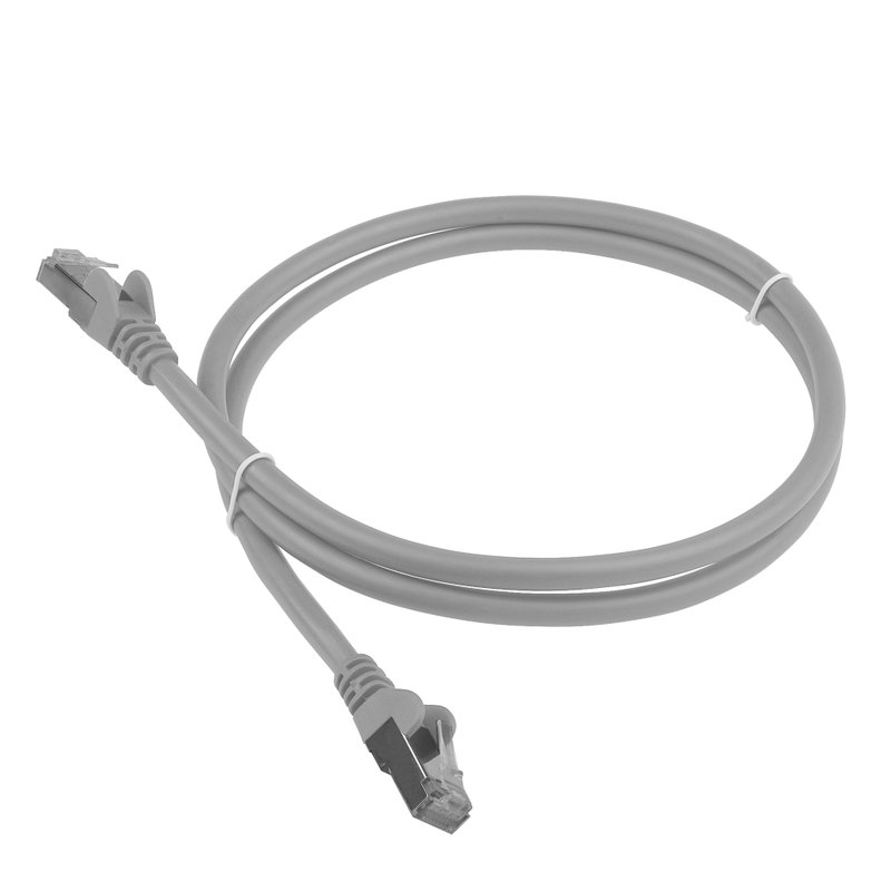 Патч-корд LANMASTER LAN-PC45/S6-1.0-GY, FTP кат.6, LSZH, 1 м, серый