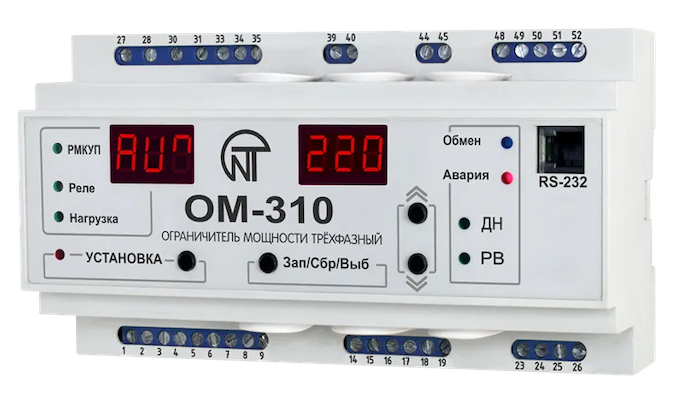 Реле ограничения мощности ОМ-310