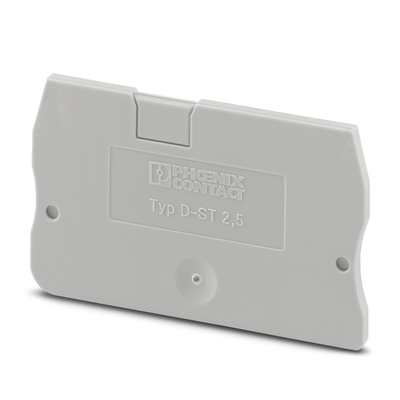 Крышка концевая D-ST 2,5 /2,2mm, для пружинных клемм ST 2,5, серая