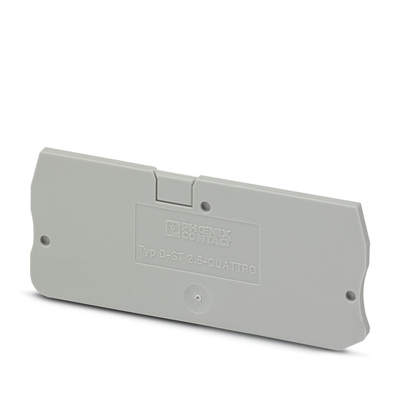 Крышка концевая D-ST 2,5-QUATTRO /2,2mm, для пружинных клемм ST 2,5-QUATTRO, серая