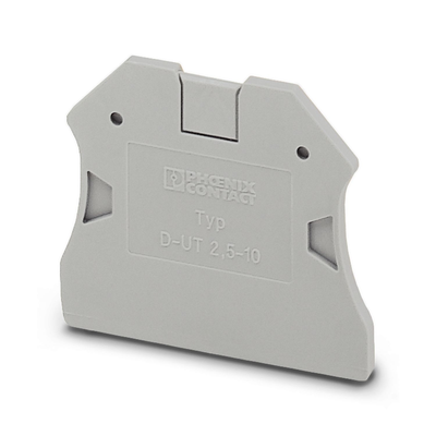 Крышка концевая D-UT 2,5/10 /2,2mm, для винтовых клемм UT 2,5..10, серая
