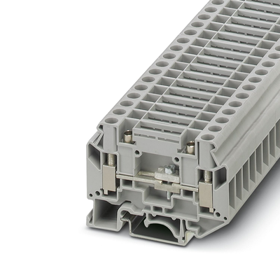 Клемма с размыкателем UK 6-T-P/8,2mm, винтовая, контрольные гнезда, 2 присоед., 6 (max 10) mm2, 41A, 500V, серая